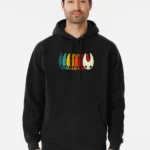 Vintage Hornet - Silksong Hollow Knight - Vintage Stripes Pullover Hoodie